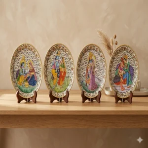 Marble Jali Decorative Thali – Royal Design