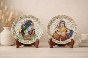 Marble jali decoration thali