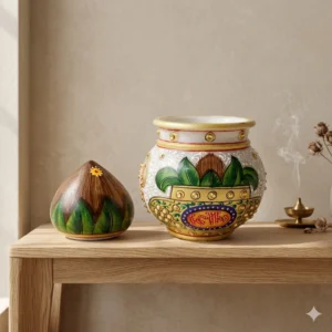 Marble kalash with marble Nariyal