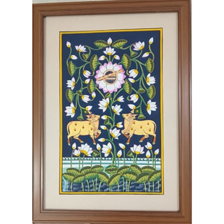 Pichwai Painting on cloth 10*14 inch