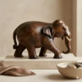 Wooden plain natural color elephant