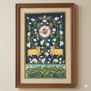 Painted Pichwai Painting on Cloth – Traditional Wall Art