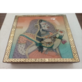 Wooden gemstone glass ragini painting{(various designs available)Customisation available MOQ 100.}