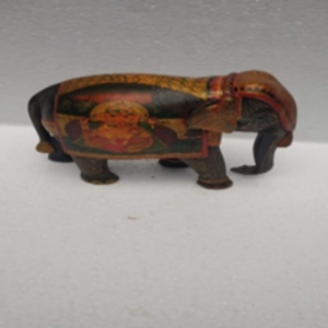 Wooden handmade ganesha painting elephant.